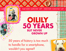 Tablet Screenshot of oilily50years.com